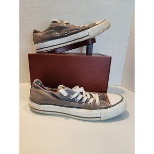 Women's SZ 7 Converse Chuck Taylor All Star Double Tongue Camo Shoes Gray